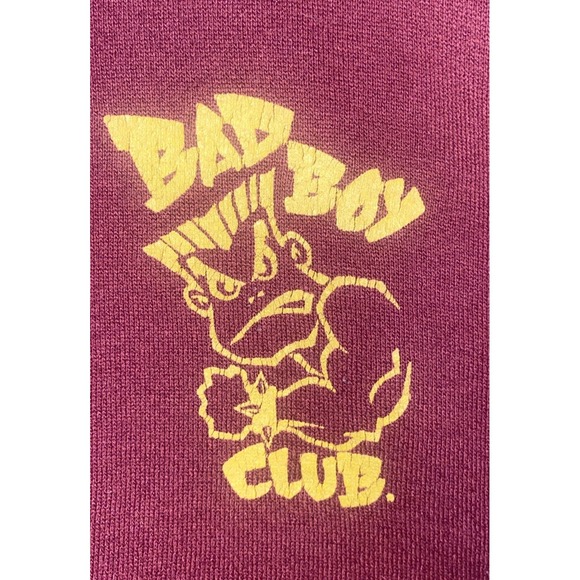 Vintage Bad Boy Club Bad Attitude Crewneck Sweatshirt Santee Heavyweight Sz L - Picture 5 of 9